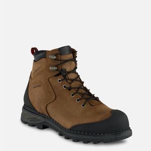 NEW RED WING BURNSIDE 2410. MEN'S 6-INCH WATERPROOF SAFETY TOE BOOT, SIZE 10.5 D